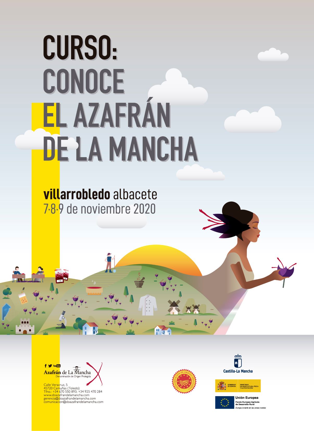 La DOP Azafrán de La Mancha organiza un curso gratuito teórico-práctico para dar a conocer esta especia