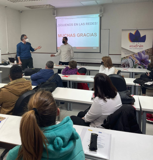 La DOP Azafrán de La Mancha retoma los talleres de formación presenciales en escuelas de hostelería