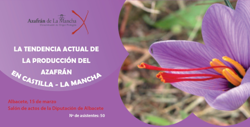 La DOP Azafrán de La Mancha y la Consejería de Agricultura, Agua y Desarrollo Rural organizan un curso para analizar la tendencia actual de la producción de azafrán en Castilla-La Mancha